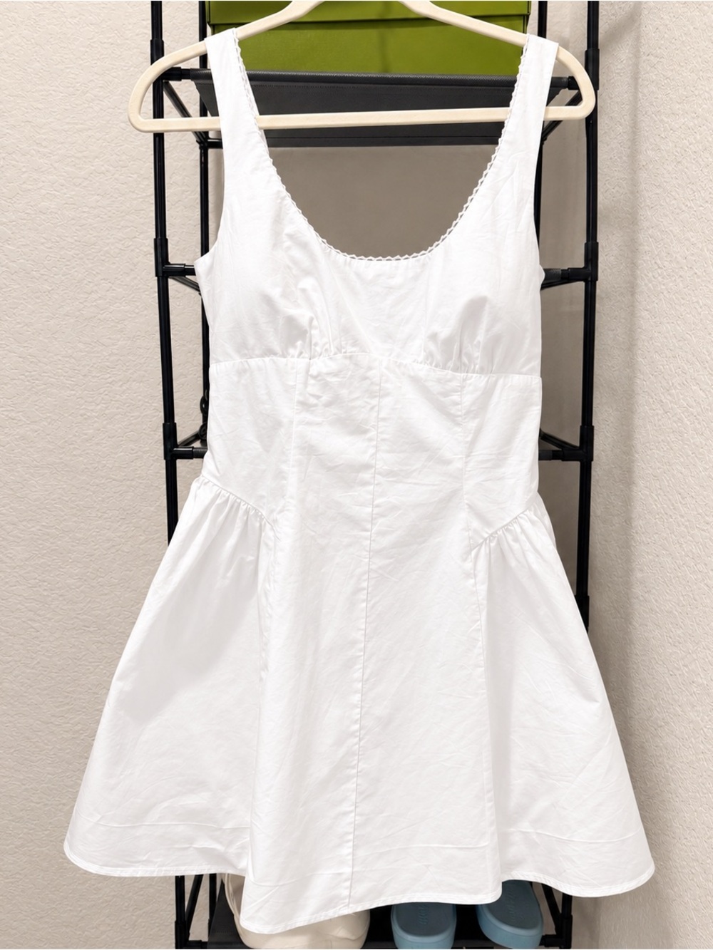 Abercrombie A&F Bra-Free Dylan Mini Dress White S Petite